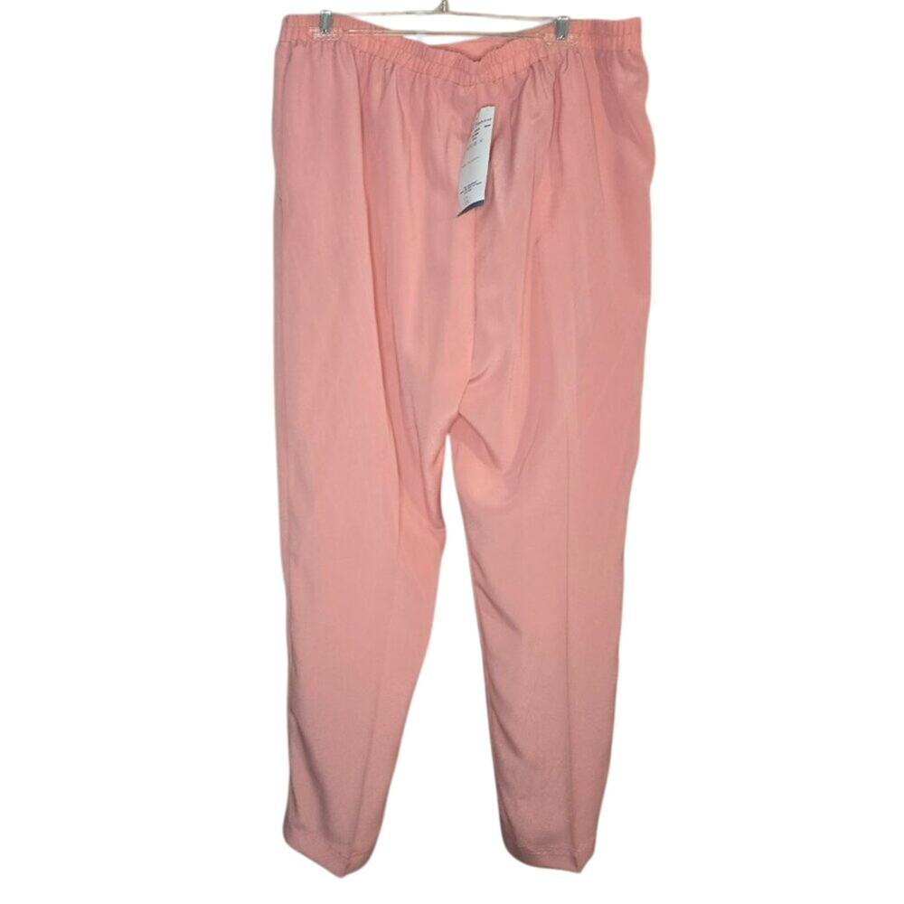 NWT Regal Fashions 1X Coral Pink Pull On Pants/Trousers [0278]